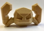  Low-poly geodude  3d model for 3d printers