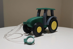  Pull toy tractor  3d model for 3d printers