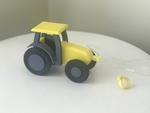  Pull toy tractor  3d model for 3d printers