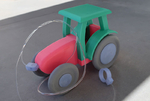  Pull toy tractor  3d model for 3d printers