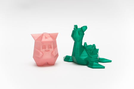  Low-poly lapras and clefairy  3d model for 3d printers