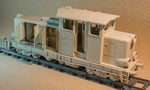  3d printable diesel-01 locomotive model that fits lego tracks..  3d model for 3d printers