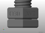  Impossible 3d-printed bolt and nut  3d model for 3d printers