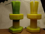  Impossible 3d-printed bolt and nut  3d model for 3d printers