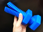  Impossible 3d-printed bolt and nut  3d model for 3d printers