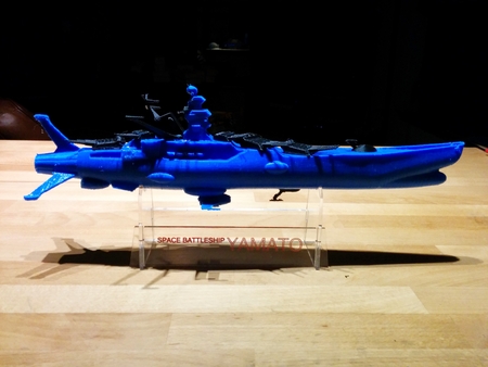 Modelo 3d de Yamato estilo de la nave espacial para impresoras 3d