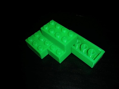 Modelo 3d de Ladrillo de lego generador para impresoras 3d