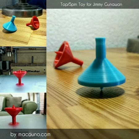 Modelo 3d de Superior / spin juguete para jimmy gunawan para impresoras 3d