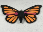  Butterfly, animated.  3d model for 3d printers