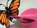  Butterfly, animated.  3d model for 3d printers