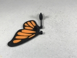  Butterfly, animated.  3d model for 3d printers