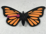  Butterfly, animated.  3d model for 3d printers