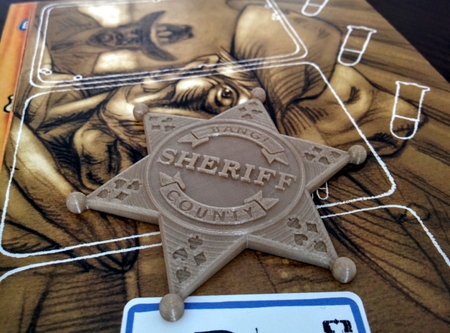  Sheriff badge  3d model for 3d printers