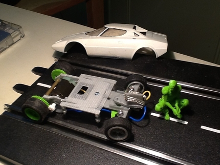  Plafil v1 slotcar chassis  3d model for 3d printers