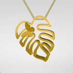  Leaf with butterfly pendant  3d model for 3d printers