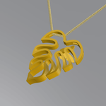  Leaf with butterfly pendant  3d model for 3d printers