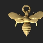  Murder hornet pendant for necklace and earings  3d model for 3d printers