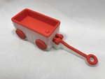  Pla / pva little red wagon  3d model for 3d printers