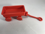Modelo 3d de Pla / pva pequeño carro rojo para impresoras 3d