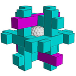  Caged golf ball puzzle  3d model for 3d printers