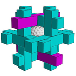 Modelo 3d de Jaula de la bola de golf de puzzle para impresoras 3d