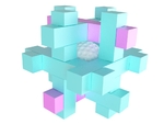  Caged golf ball puzzle  3d model for 3d printers