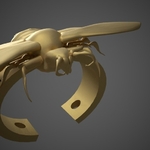 Modelo 3d de Asesinato hornet pulsera para impresoras 3d