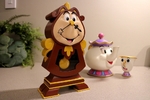  Cogsworth - beauty and the beast  3d model for 3d printers