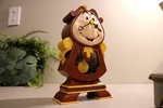  Cogsworth - beauty and the beast  3d model for 3d printers