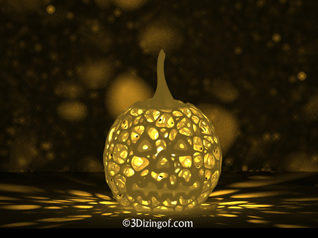 Modelo 3d de La calabaza de halloween linterna - por dizingof para impresoras 3d