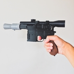  Han solo's dl-44 heavy blaster pistol - 3d model kit  3d model for 3d printers