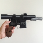 Modelo 3d de Han solo del dl-44 pesada pistola bláster - modelo 3d kit para impresoras 3d