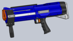 Modelo 3d de Impreso en 3d casera raptor cs - 12 nerf blaster para impresoras 3d