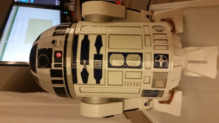 Modelo 3d de R2d2 - no versión electrónica para impresoras 3d