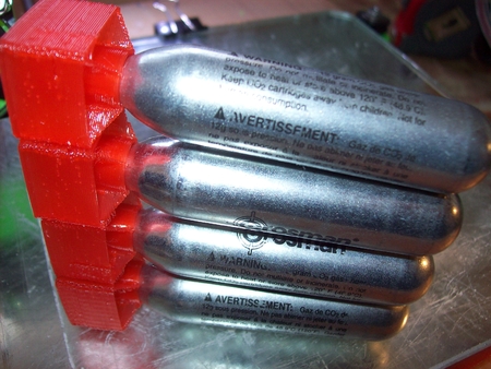  Co2 canister bomb fins  3d model for 3d printers