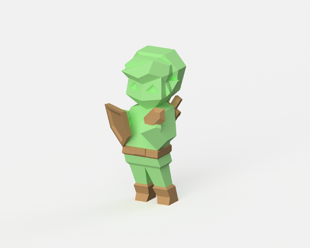 Low-Poly Link - Dual Extrusion version