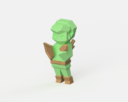 Low-Poly de Enlace de Doble Extrusión versión