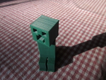 Modelo 3d de Minecraft creeper con cabeza giratoria para impresoras 3d