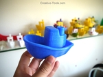  Toy boat  3d model for 3d printers