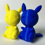  Pikachu seudo  3d model for 3d printers