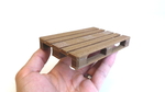  3d-printed scale model of eur pallet (made of wood-based filament)  3d model for 3d printers