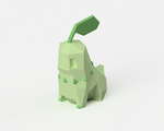  Low-poly chikorita - dual extrusion version  3d model for 3d printers