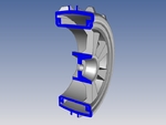 Modelo 3d de Openrc 1:10 experimental de la rueda (de doble extrusión) para impresoras 3d