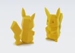  Low-poly pikachu  3d model for 3d printers