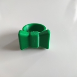 Modelo 3d de La pajarita anillo para impresoras 3d