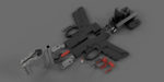  Cyberpunk 2077 militech vindicator 9mm  3d model for 3d printers