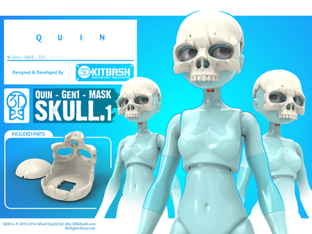 Quin: Skull Mask - 3DKitbash.com