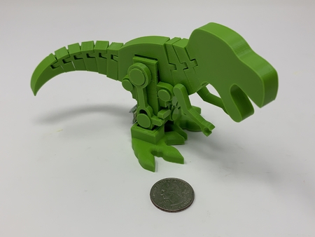 Motorized, Articulated T Rex(ish) Pin Walker