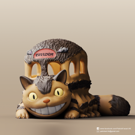  Catbus(my neighbor totoro)  3d model for 3d printers