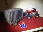  Trailer for my litle quad (also valid for cars)  3d model for 3d printers